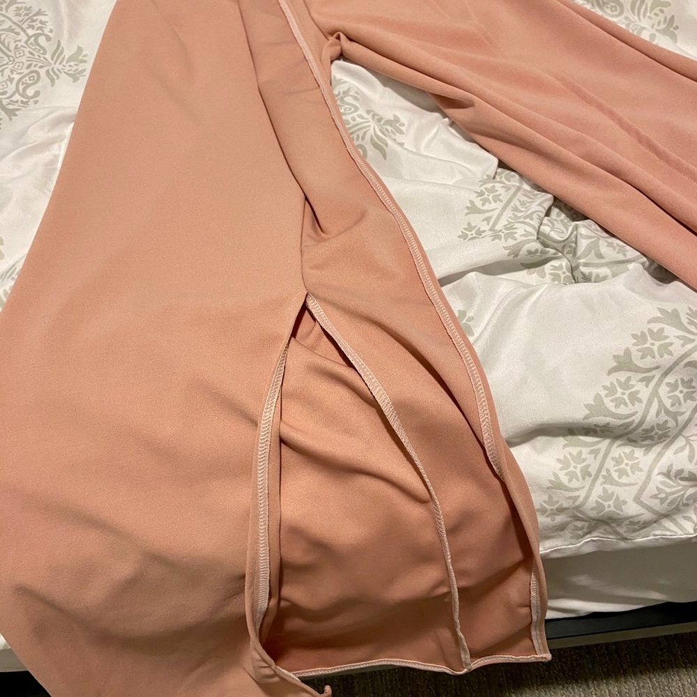 Nude/peach jumpsuit - Picture 3 of 4